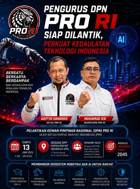 PRI Bentuk PRO RI, Gerakan Robotika Nasional untuk Wujudkan Kedaulatan Teknologi Indonesia
